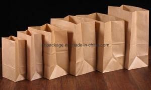 Fsc Certificated Brown Craft Paper Bag with Handle, Paper Bag Craft, Craft Paper Bag Food