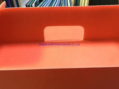 Red Corflute Polypropylene PP Corrugated Hollow Plastic Packing Gift Box