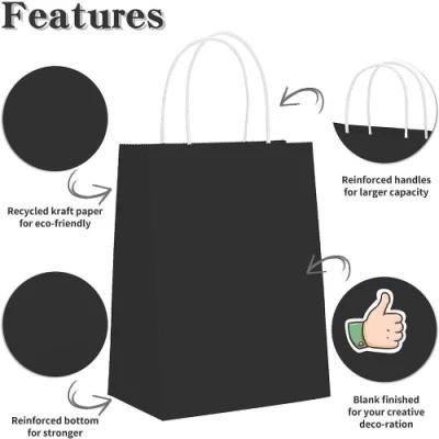 Custom Cheap Brown Kraft Paper Bag with Handle