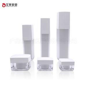 PMMA Acrylic Square Arc Cosmetic Bottle