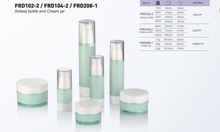 50ml Airless Bottle Round Pump Lotion Bottles for Skin Lotion Bottles