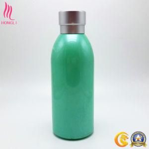 Light Green Color Coating Cosmetic Glass Lotion Bottle