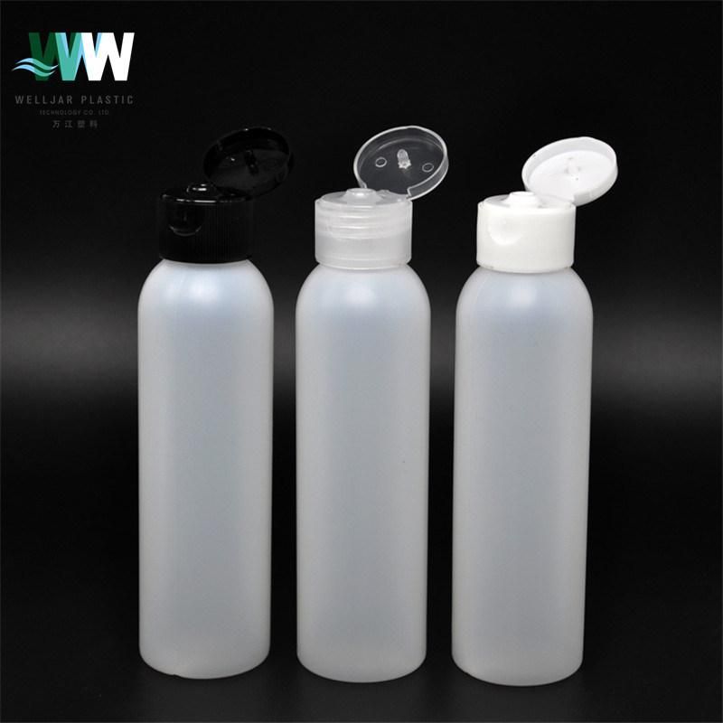 120ml Cosmetic Packing White PE Round Shoulder Plastic Spray Bottle