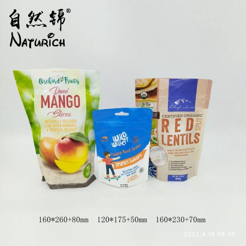 Custom Printed Food Grade 3 Side Seal OPP Bag with Hanging Hole