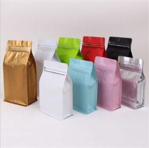 Eight Side Seal Coffee Bag with Valve and Zipper