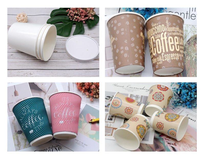 Disposable Fast Food White Paper Soup Cups with Cover Paper Bucket