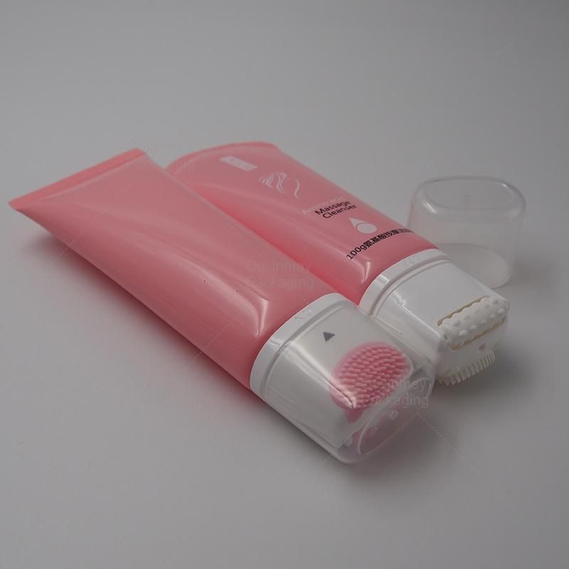 PE Tube with Roller Massage Applicator Oval Empty Plastic Cream