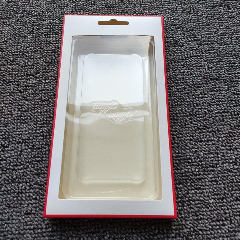 Paper Printing Window Box with Transparent Inner Blister Tray Custom Packaging Set for Phone Case