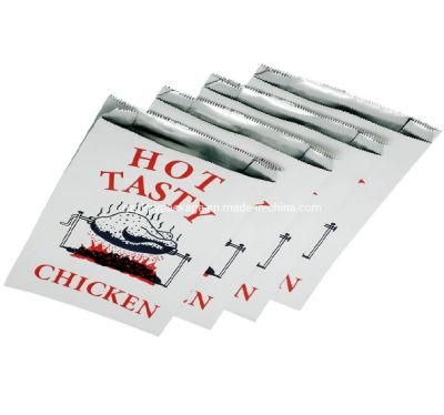 Food Packaging Aluminium Foil Lined Paper Bags Kebab Chicken Bags