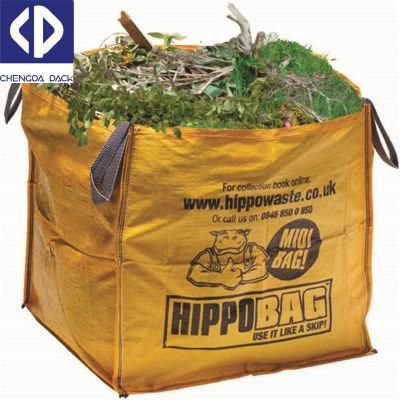 1500kg Recycling FIBC Dumpster PP Skip Big Bags for Construction Waste Garbage