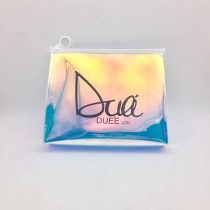 Custom Logo Transparent Clear PVC Ziplock Bag Cosmetic Makeup Bag Plastic Bag for Underwear