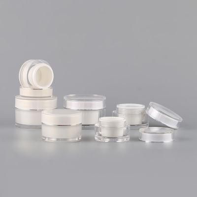 Round Cosmetic Bolltes for Day &amp; Night Cream Arcylicy 50g 30g 15g Cosmetic Jar