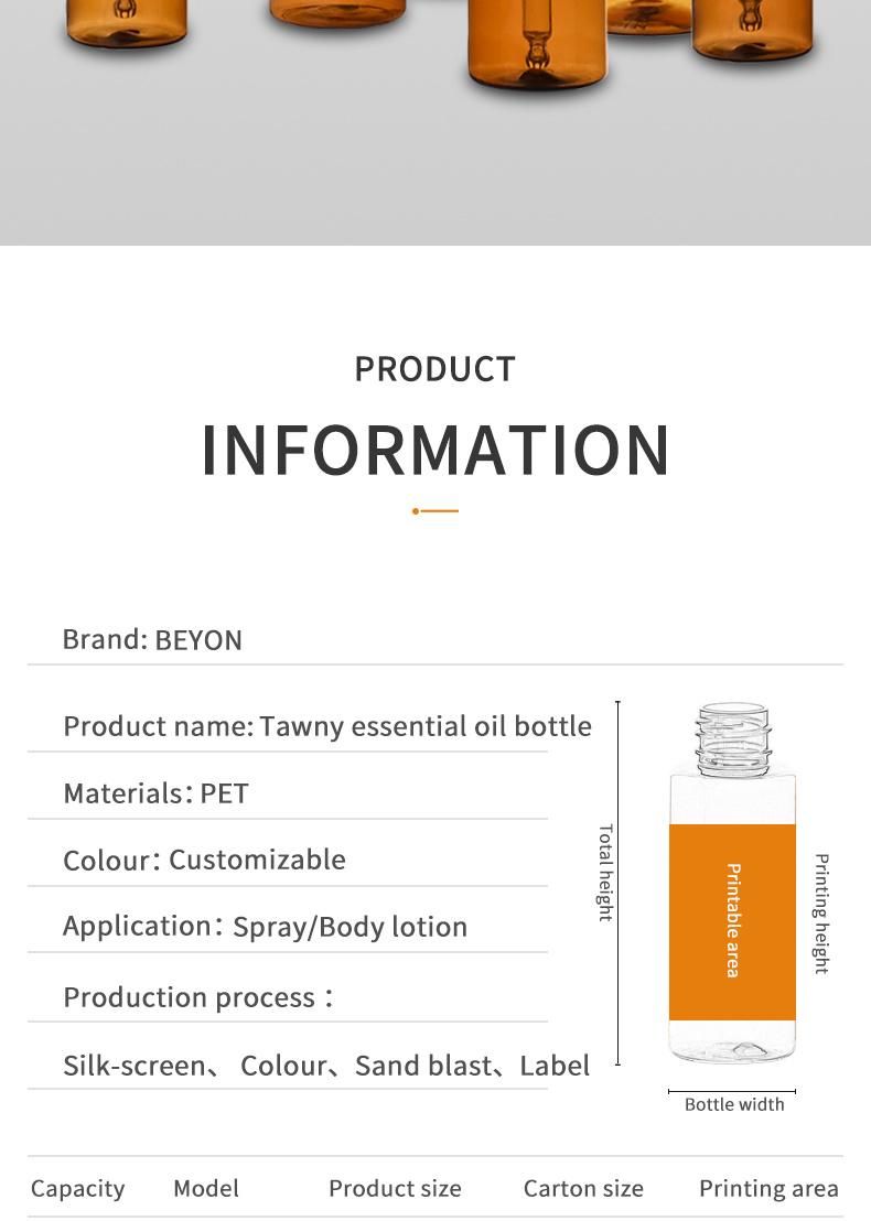 91ml Pet Plastic Bottle for Body Lotion (01B134)