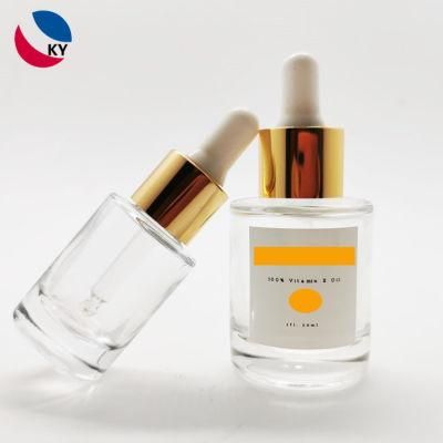 Hot Sales 15ml 30ml Amber Glass Essential Oil Bottle with Euro Dropper Cap