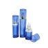 Blue Empty Skincare Packaging Acrylic Triangular Lotion Bottle 30ml 50ml 100ml Wholesale