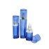 Blue Empty Skincare Packaging Acrylic Triangular Lotion Bottle 30ml 50ml 100ml Wholesale