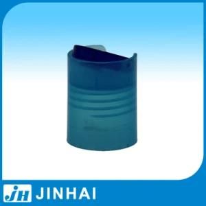 (D) 28/415 Blue Disc Top Cap for Cosmetic Bottle