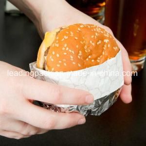 12X14&prime;&prime; Hamburger Sandwich Paper Aluminum Foil Laminated Paper for Burger Wrapping