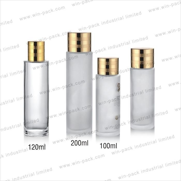 Cosmetics Airless Pump Bottle Frosting Lotion Bottle Empty Skincare Clear Glass Spray Lotion Pump Bottle Packaging Cosmetic with 30ml