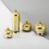 Empty High-Grade Cosmetic Jars Gold 10g Luxury Gold Plastic Cream Jar for Skin Care