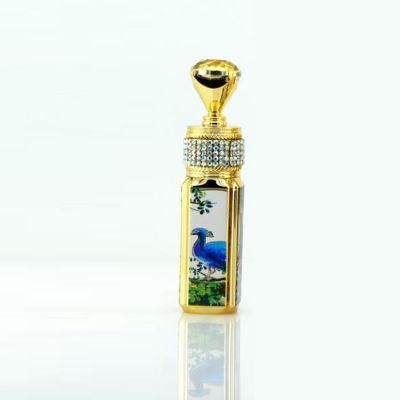 4.3G in Stock High Quality Luxury Diamond Electroplated Gold Empty Lip Balm Container Lipstick Tube