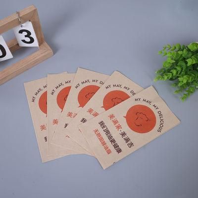 Eco Friendly Food Grade Kraft Paper Zipper Bag Three Side Sealed Sugar Bag Sachet for Tea Leaves Protein Powder Sample/Candy/Pill