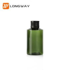 100ml Green Plastic Lotion Bottle Aluminium Oxide Cap