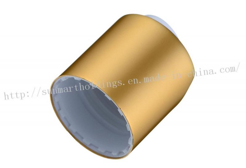 Aluminum Bottle Cap Overcaps Gold Color Disc Top Caps