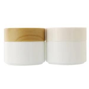 Natural Bamboo Lid Design 15g 20g 30g 50g 100g Bottle Cosmetic Packaging Body Cream Jar