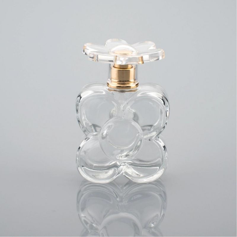 Custom Color 50ml Refillable Empty Spray Glass Perfume Bottle