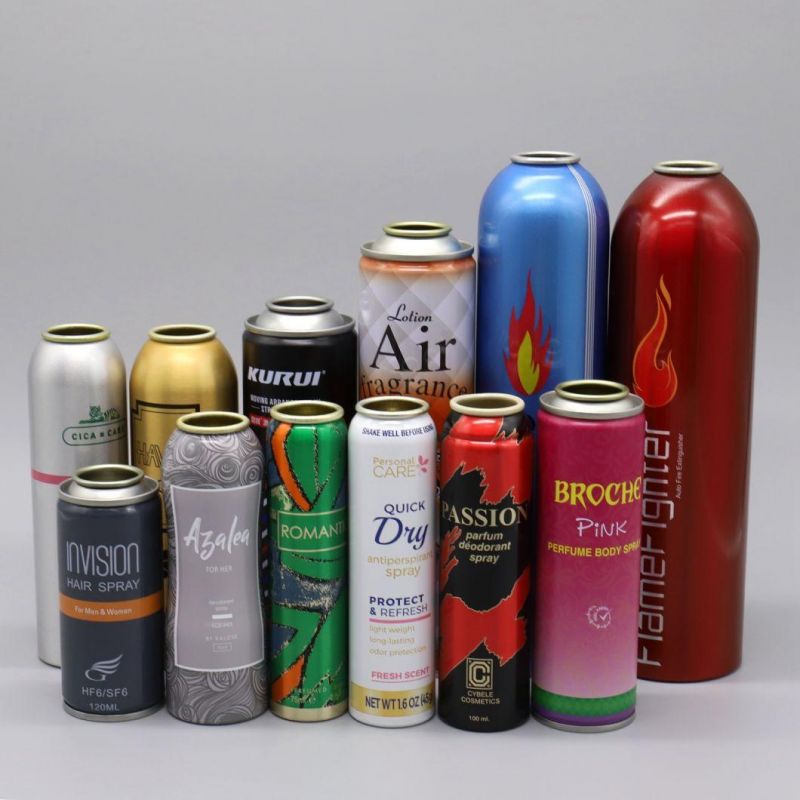 Body Spray/Air Freshener/Cosmetic/ Car Care Use Aluminum Straight Aerosol Can