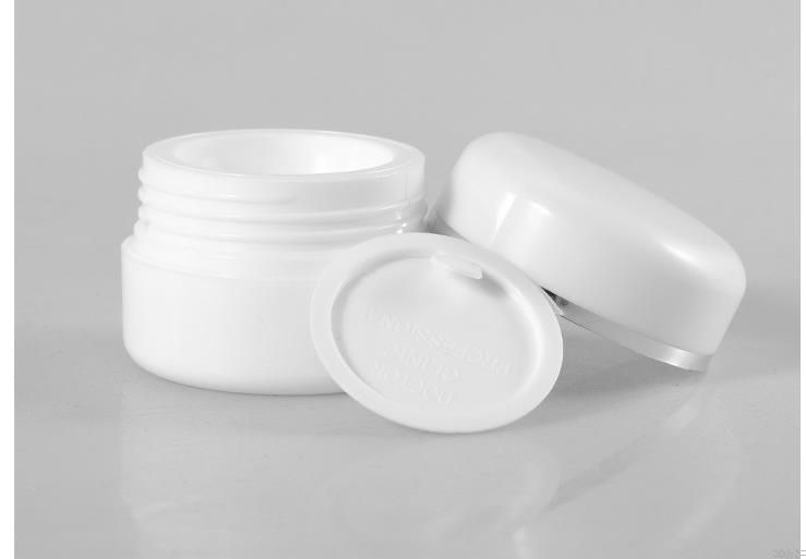 50g PP Plastic Empty Refillable White Container for Cosmetic