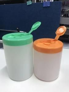 New Type HDPE Bottle Plastic Round Container for Wet Wipes Packaging Bottle