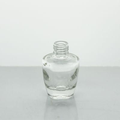 Customize Transparent Glass Square Round Nail Bottle 5 Ml 8 Ml 10 Ml