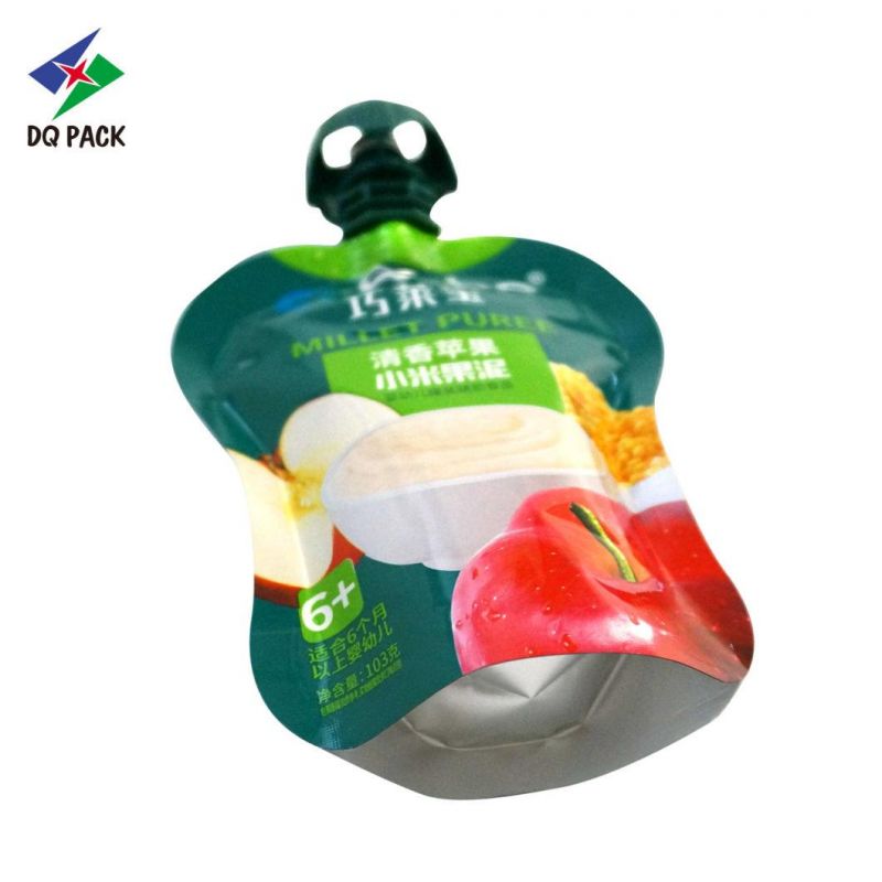 Dq Pack Stand up Pouch with Spout for Juice Doypack Bag Puree Packaging Reclosable Spout Pouch