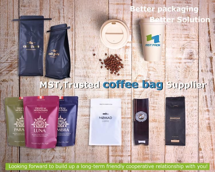 Customized EVOH Coating Different Sizes Resealable Coffee Bag