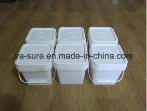 PP/HDPE Food Grade Square Plastic Container with Handle 2L