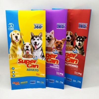 Custom Design Dog Food Packaging Mylar Back Seal Bags for Dog Food