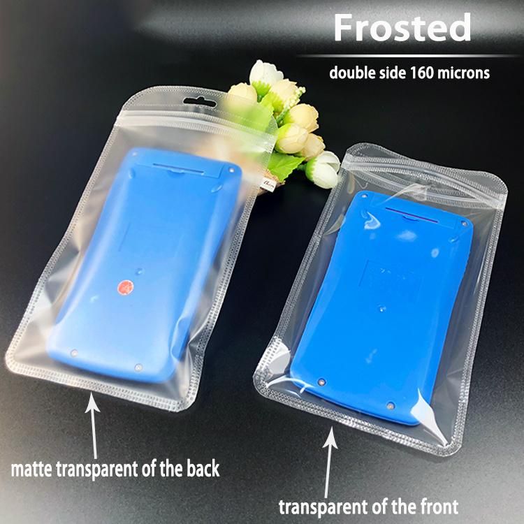 Phone Case Packaging Bag Frosted Plastic Zipper Bag
