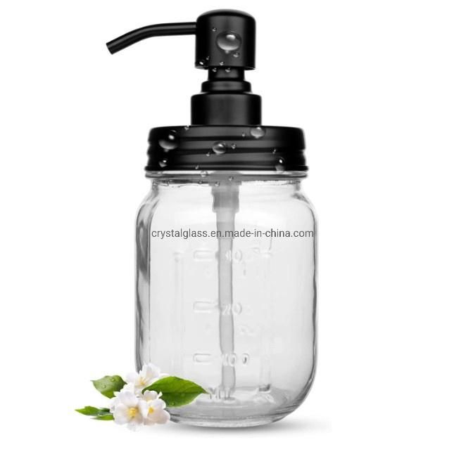 Hand Sanitizer Refillable Sanitizer Glass Foaming Soap Dispenser Glass Bottle for Bathroom