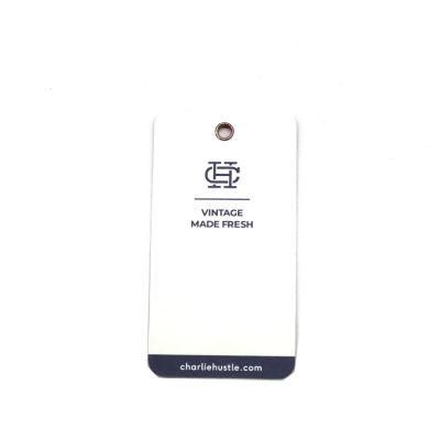 Printed Logo Garment Swing Tags Paper Hang Tag for Jeans