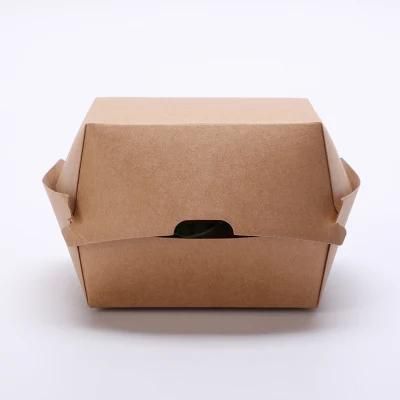 Food Grade Fold Paper Burger Box Corrugated Paper Hamburger Box