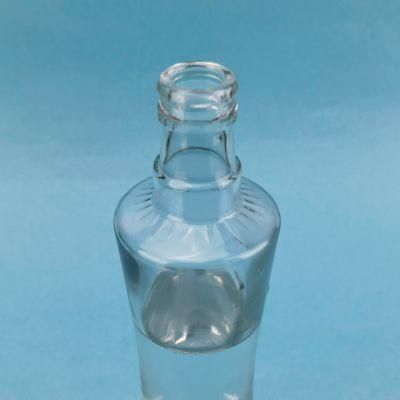 750ml Glass Tequila Bottle Liqueur Bottle with Pattern Carve