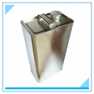 5liters F-Style Plain Tin Can with Metal Handle and Screw Lids