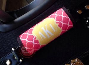 Personalized Hook &amp; Loop Luggage Handle Wraps