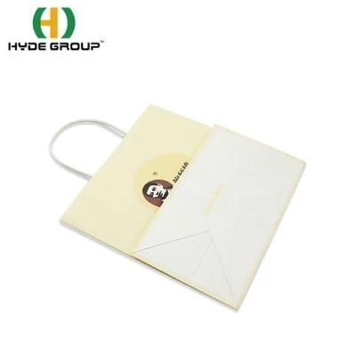 Wholesale Custom Size Brown Paper Bag Takeaway Packaging Disposable Take Away Kraft Paper Bags