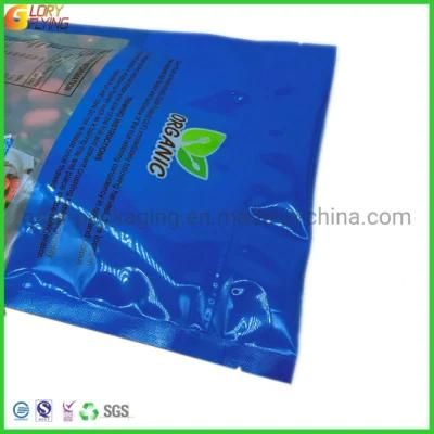 Plastic Food Bag Stand up Zipper Packaging for Frozen Foods Packing