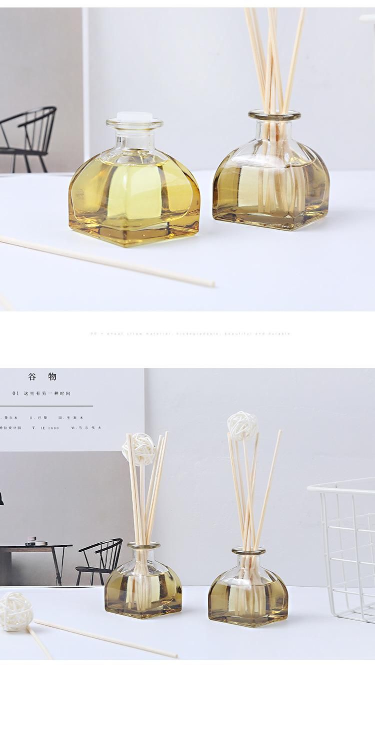 Wholesale 100ml Gray Reed Diffuser Glass Bottle with Lid