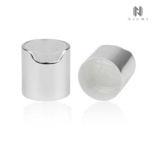 Silver 24/410 Anodized Aluminum Cap Disc Screw Cap Closure for Cosmetic Products