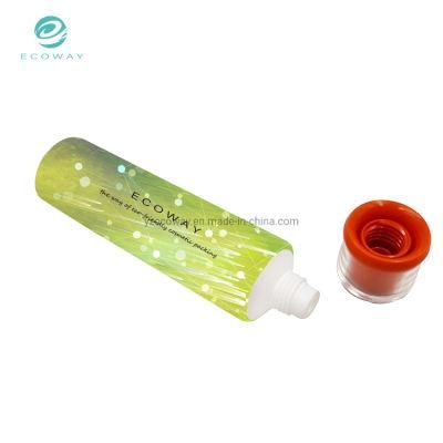 Empty 40ml Red and Black Acrylic Double Cover Hotel Supplies Tube